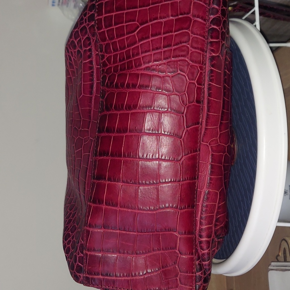 RAFE' TERESA Croc Embossed Vintage Style Satchel 🏷 - Picture 4 of 11